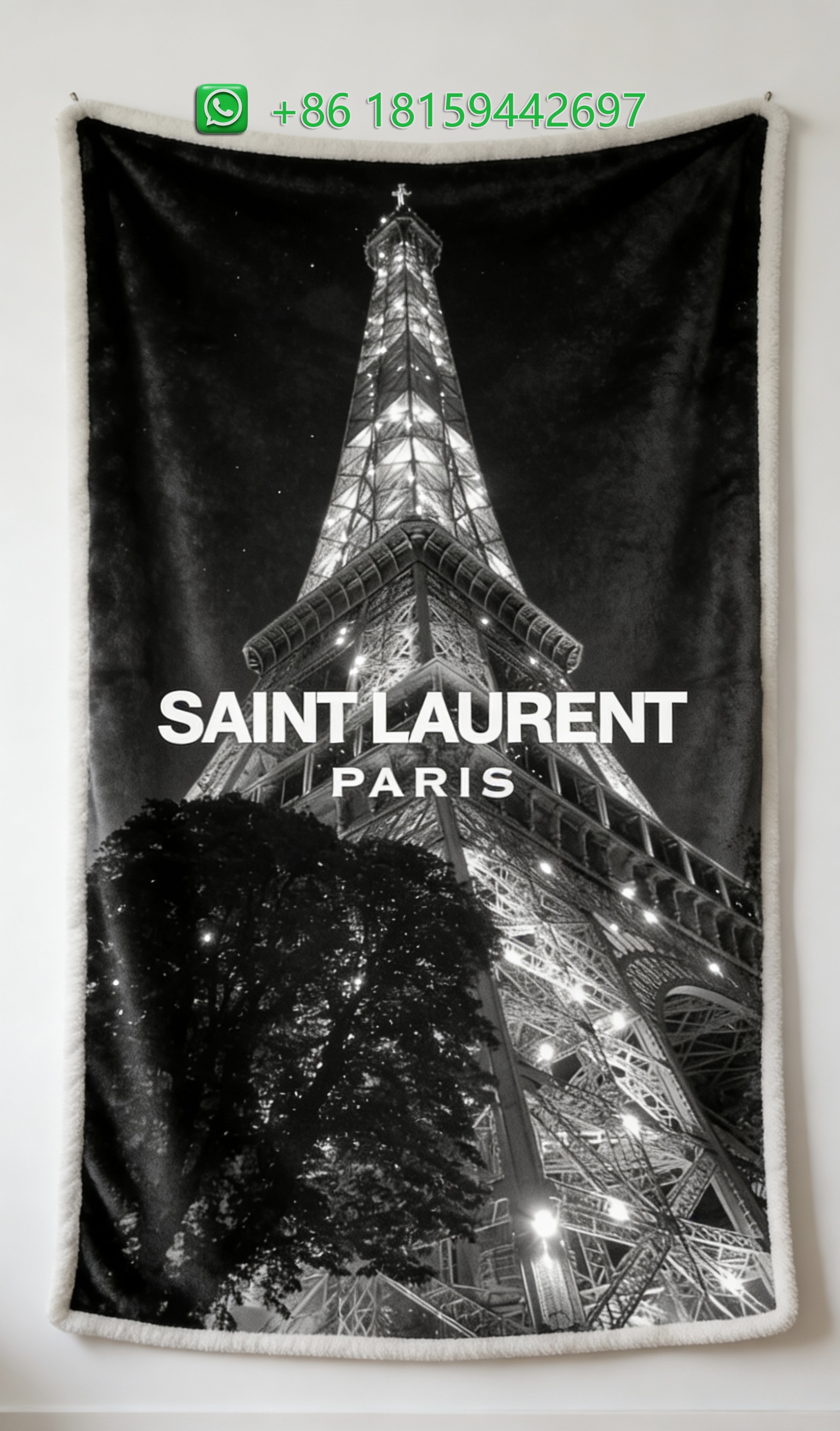 Yves Saint Laurent Throw Blankets